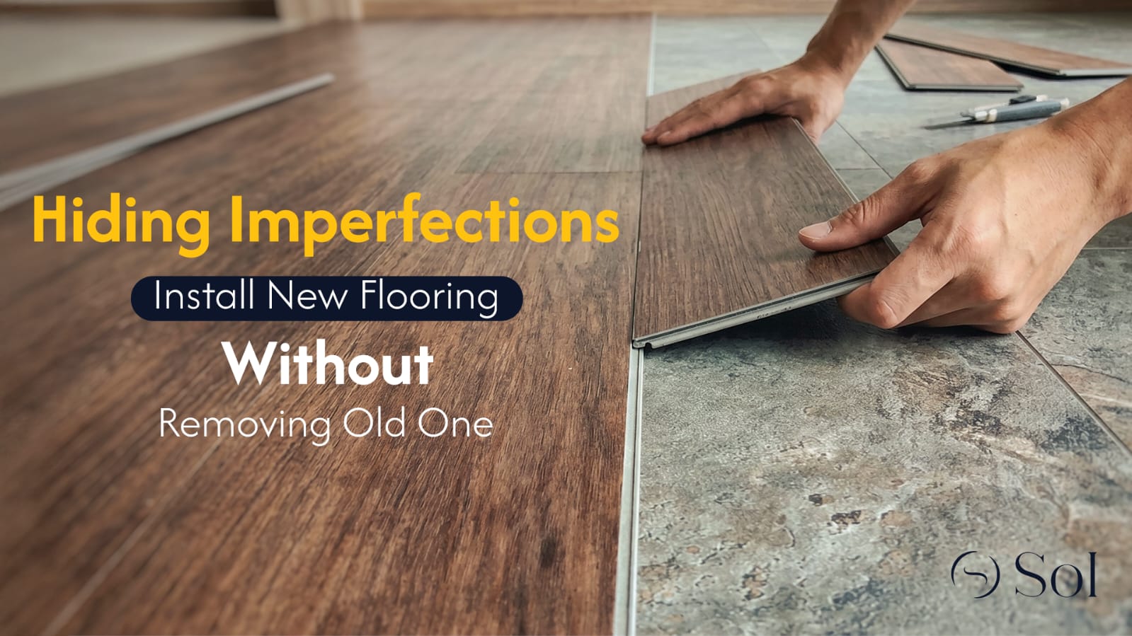 Read more about the article Hiding Imperfections: Install New Flooring Without Removing the Old One 